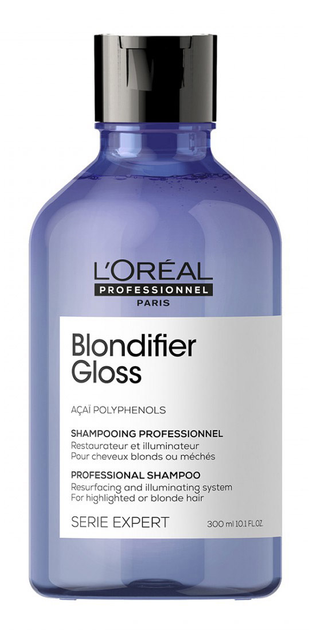Шампунь для живлення волосся L'Oreal Paris Blondifier Gloss Professional Shampoo 300 мл (3474636974375) - зображення 1