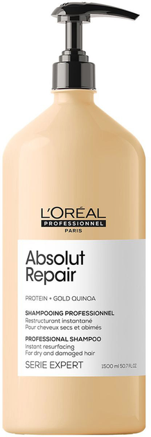 Шампунь для живлення волосся L'Oreal Paris Absolut Repair Gold Shampoo 1500 мл (3474636975938) - зображення 1