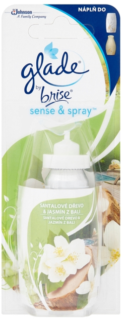 Wkład do odświeżacza powietrza Glade by Brise Sense & Spray Drzewo sandałowe i balijski jaśmin 18 ml (5000204628371) - obraz 1