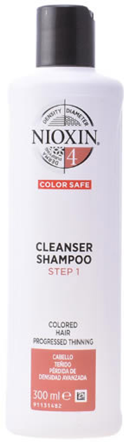 Szampon do oczyszczania włosów Nioxin System 4 Shampoo Colored Hair Volumizing Very Weak Fine Hair 300 ml (8005610493213) - obraz 1
