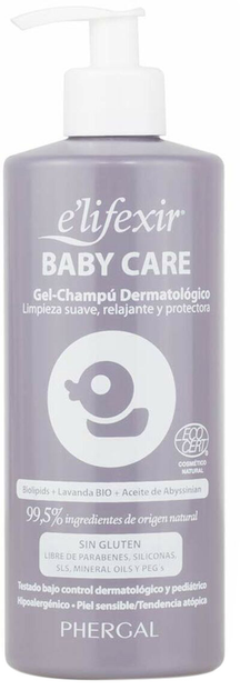 Dermatologiczny szampon-żel dla dzieci Phergal Elifexir Baby Care Gel - Shampoo Dermatologico 500 ml (8429449082125) - obraz 1