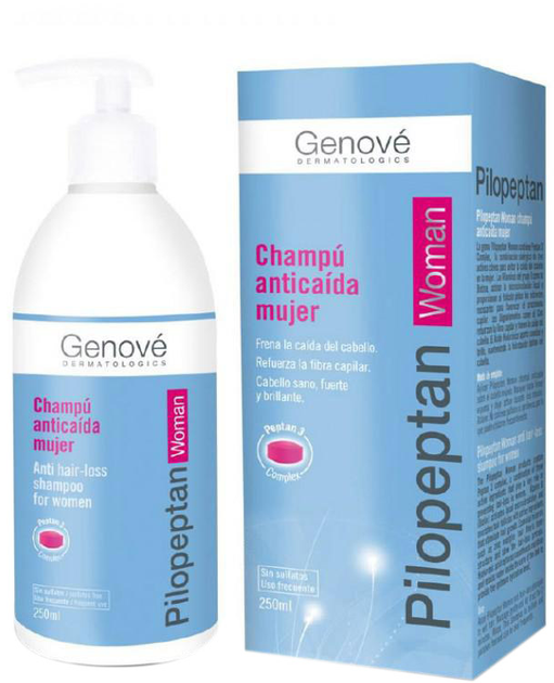 Szampon przeciw wypadaniu włosów Genove Pilopeptan Woman Hair Loss Shampoo 250 ml (8423372840173) - obraz 1