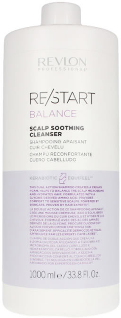 Очищувальний шампунь для волосся Revlon Professional Re-Start Balance Scalp Soothing Cleanser Shampoo 1000 мл (8432225114484) - зображення 1