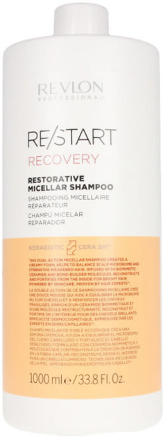 Шампунь для відновлення волосся Revlon Professional Re-Start Recovery Restorative Micellar Shampoo 1000 мл (8432225114644) - зображення 1