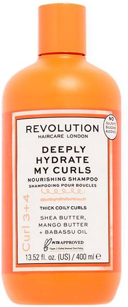Очищувальний шампунь для волосся Revolution Make Up Deeply Hydrate My Curls Nourishing Shampoo 400 мл (5057566491983) - зображення 1