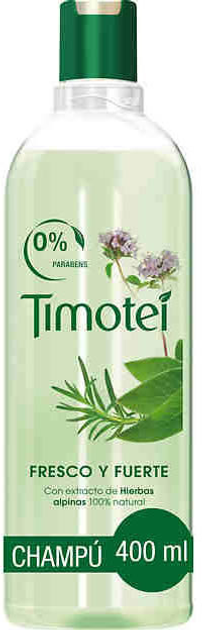 Szampon Timotei Fresh And Soft Shampoo 400 ml (8717163980330) - obraz 1