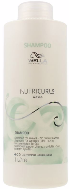 Szampon bez siarczanów do włosów falowanych Wella Professionals Nutricurls Shampoo Waves 1000 ml (4064666041001) - obraz 1