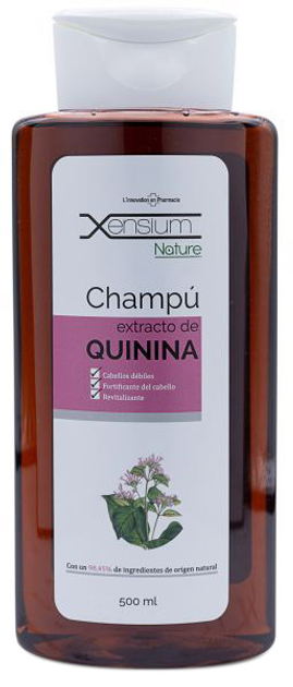Очищувальний шампунь для волосся Xensium Nature Shampoo Extracto De Quinina 500 мл (8436556086458) - зображення 1