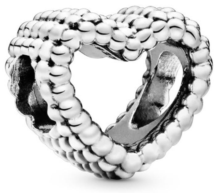 Srebrny charms Pandora Moments Serce z koralików (5700302690972) - obraz 1