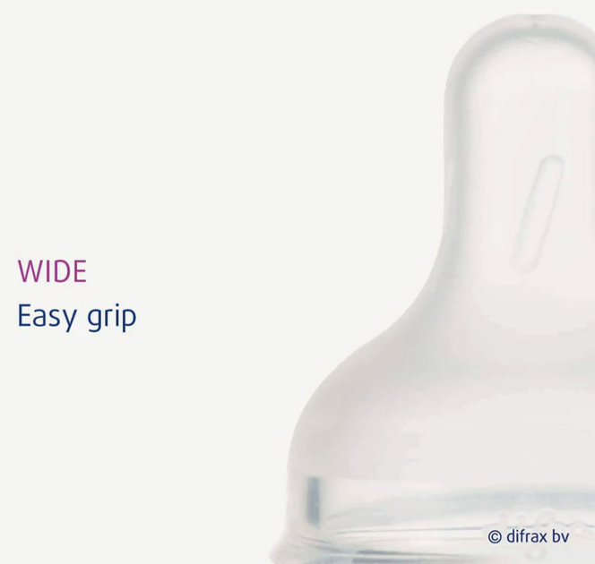 Силіконова соска до пляшечки Difrax S-bottle Wide середня для годування х 2 шт (8711736025794) - зображення 4
