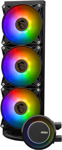 Chłodzenie wodne MSI MAG CoreLiquid E360 ARGB Black (306-7ZW6E11-C24) - obraz 4