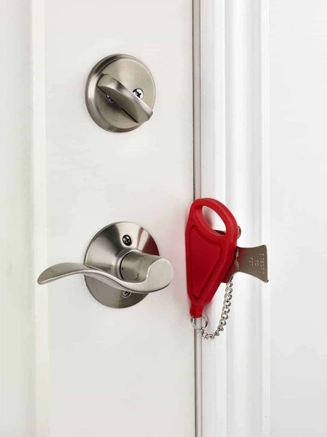 Портативний замок двері Add-A-Lock для студентів, подорожей, готелів, номери, гуртожитки, спальні. - зображення 6