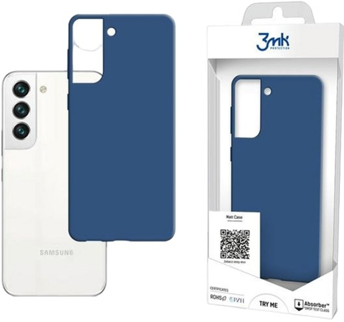 Панель 3MK Matt Case для Samsung Galaxy S22 Чорниця (5903108468275) - зображення 3