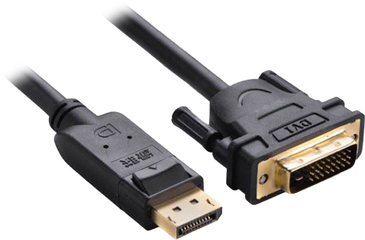 Кабель Ugreen DP103 DisplayPort v1.2 to DVI-D dual link 24+1 2 м Black ...