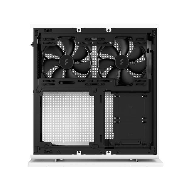 Корпус Fractal Design Ridge White mITX PCIe 4.0 MidiTower без блоку живлення (FD-C-RID1N-12) - Фото 4 Корпус Fractal Design Ridge White mITX PCIe 4.0 MidiTower без блоку живлення (FD-C-RID1N-12) - зображення 4