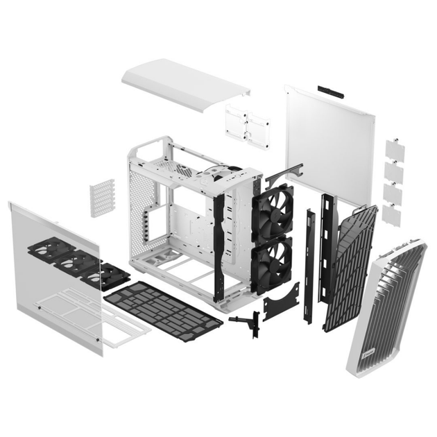 Корпус для компьютера Midіtower Fractal Design Torrent White TG Clear Tint без блока питания (FD-C-TOR1A-03) - изображение 4