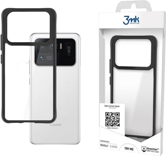 Панель 3MK Satin Armor Case+ для Xiaomi Mi 11 Ultra 5G Прозорий (5903108442244) - зображення 1