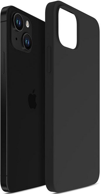 Etui plecki 3MK Silicone Case do Apple iPhone 14 Plus Black (5903108499095) - obraz 1