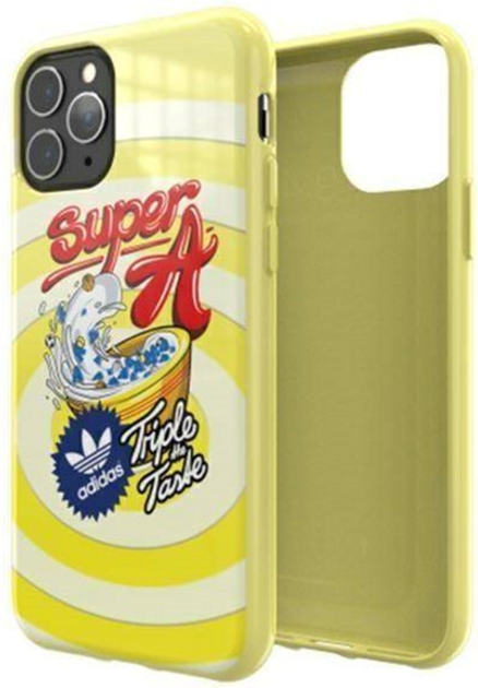 Панель Adidas Moulded Case Bodega для Apple iPhone 11 Pro Жовтий (8718846071093) - зображення 1