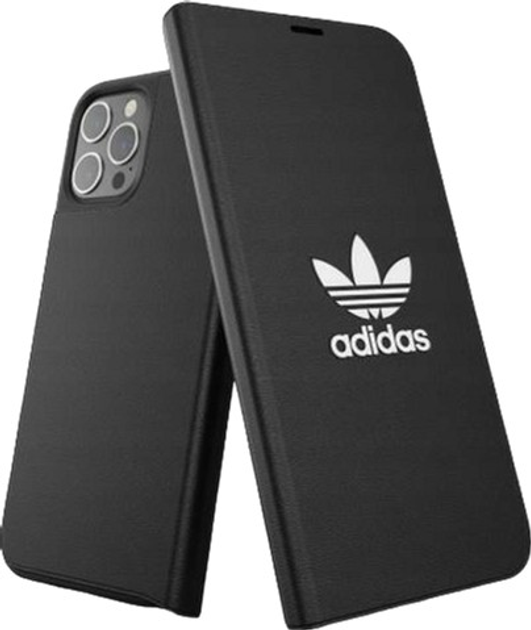Etui z klapką Adidas OR Booklet Case Basic do Apple iPhone 12 Pro Max White-black (8718846083577) - obraz 2