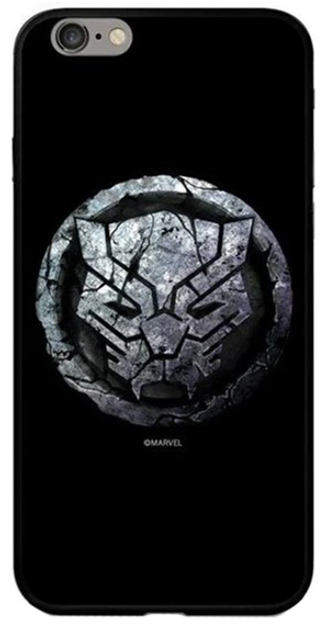 Etui plecki Glass Marvel Black Panther do Apple iPhone Xs Max Black (5902980242805) - obraz 1