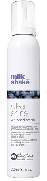 Кондиціонер-мус для волосся Milk_Shake Silver Shine Conditioning Whipped Cream 200 мл (8032274061939) - зображення 1
