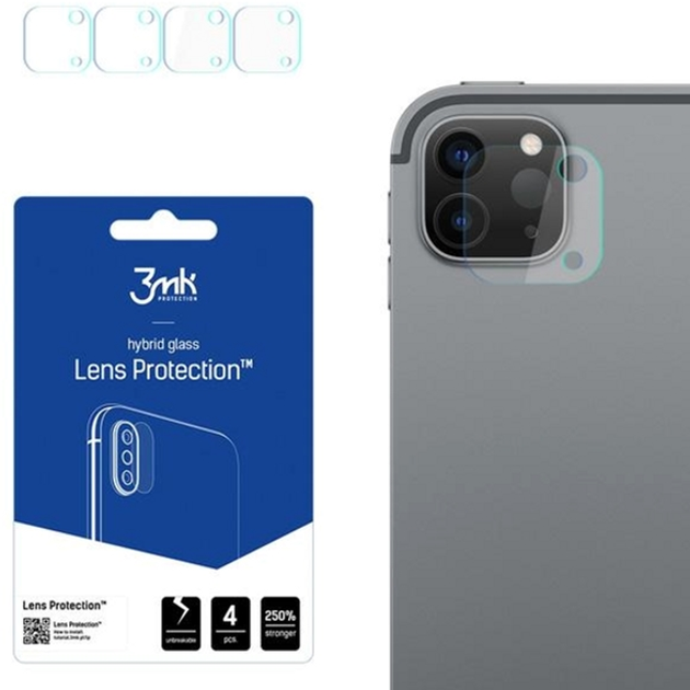 Комплект захисного скла 3MK Lens Protection для камери Apple iPad Pro 11" 3rd gen. 4 шт (5903108451086) - зображення 1