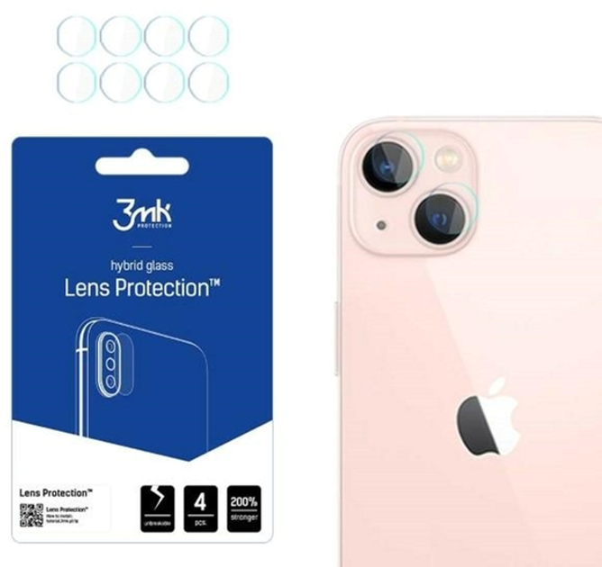 Zestaw szkieł hartowanych 3MK Lens Protection na aparat Apple iPhone 14 Plus 6.7" 4 szt (5903108494717) - obraz 1