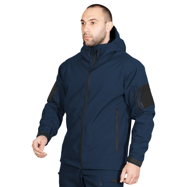 Тактична куртка Camotec CM Stalker SoftShell Синя M - зображення 2