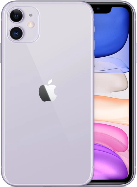 Мобильный телефон Apple iPhone 11 64GB Purple Slim Box (MHDF3) Официальная гарантия - изображение 2