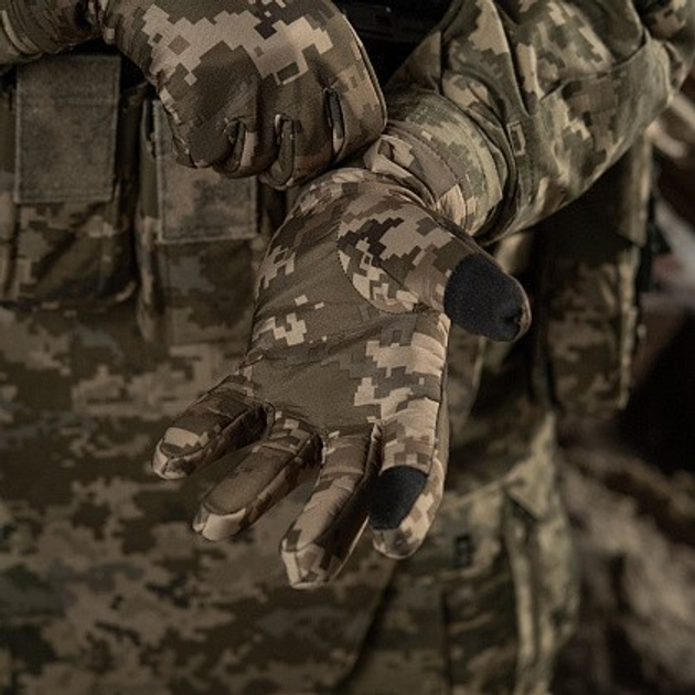 Зимові сенсорні тактичні рукавички M-Tac Soft Shell ММ14 (Мультикам) Розмір L - зображення 2