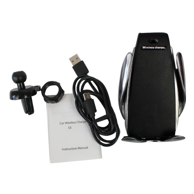 Беспроводная зарядка держатель сенсорная в автомобиль Smart Sensor Car Wireless S5 150144 - изображение NaN