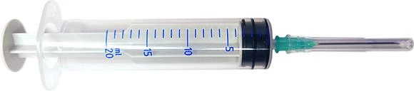 Шприц инъекционный трехкомпонентный одноразовый стерильный Arterium 20 мл с иглой 21G x 1 1/2 0.8 мм x 38 мм 50 шт (FG-AR-MP-00027) - изображение 2