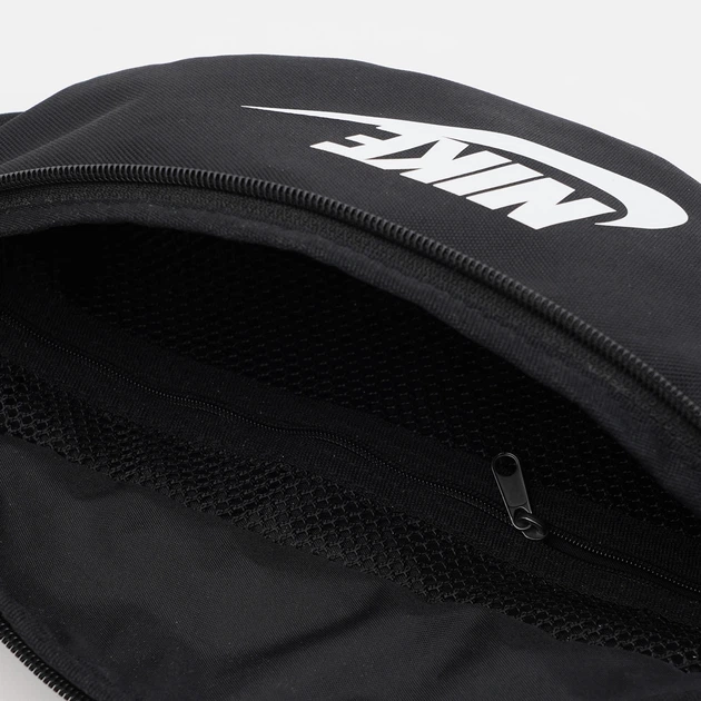 Сумка бананка поясна тканинна Nike Nk Heritage Waistpack - Fa21 DB0490-010 Чорна (195237317165) - зображення 5
