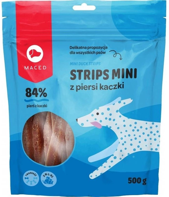 Przysmak dla psa Maced mini-stripsy z kaczki 500 g (5907489310987) - obraz 1
