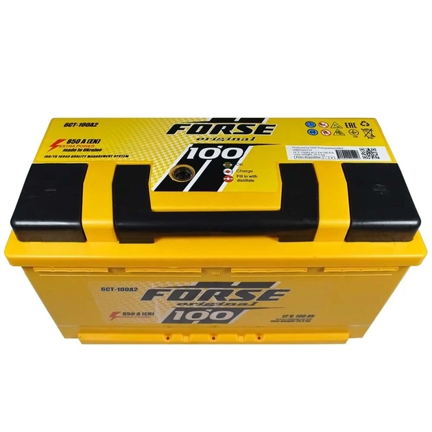 Автомобильный аккумулятор FORSE 100Ah 850A R+ – фото, отзывы ...