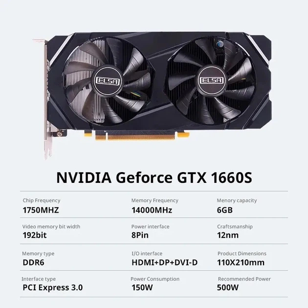 Видеокарта GeForce GTX 1660 Super 6GB DDR6 – фото, отзывы