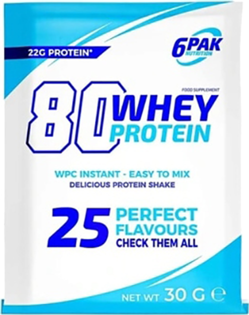 Protein 6PAK Nutrition Milky Shake Whey 30 g Czekolada (5902811804431) - obraz 1