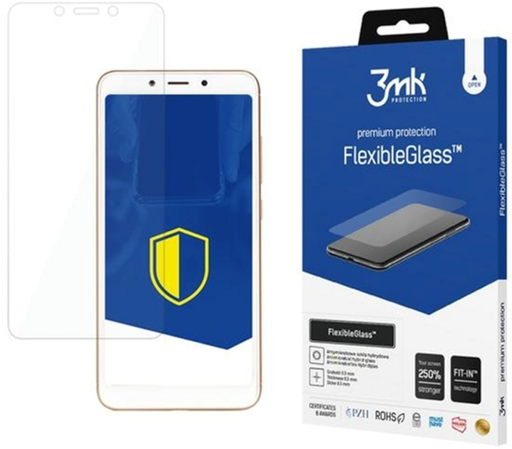 Szkło hybrydowe 3MK FlexibleGlass do Xiaomi Redmi 6A Global (5903108030601) - obraz 1