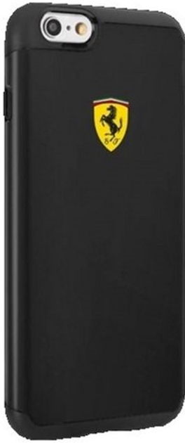 Etui plecki Ferrari Shockproof do Apple iPhone 6/6S Black (3700740370728) - obraz 1