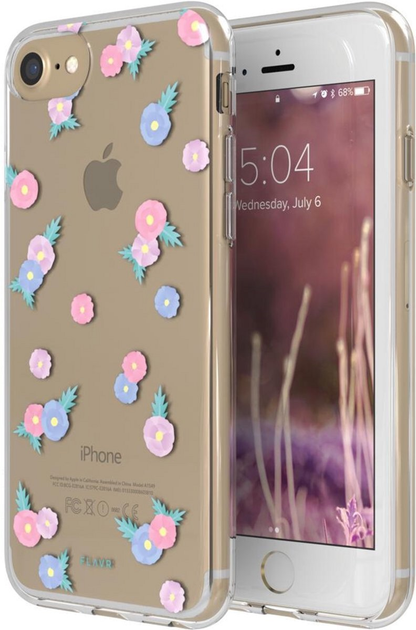 Панель Flavr Tiny Flowers для Apple iPhone 6/7/8/SE 2020/SE 2022 Прозорий (4029948065854) - зображення 1