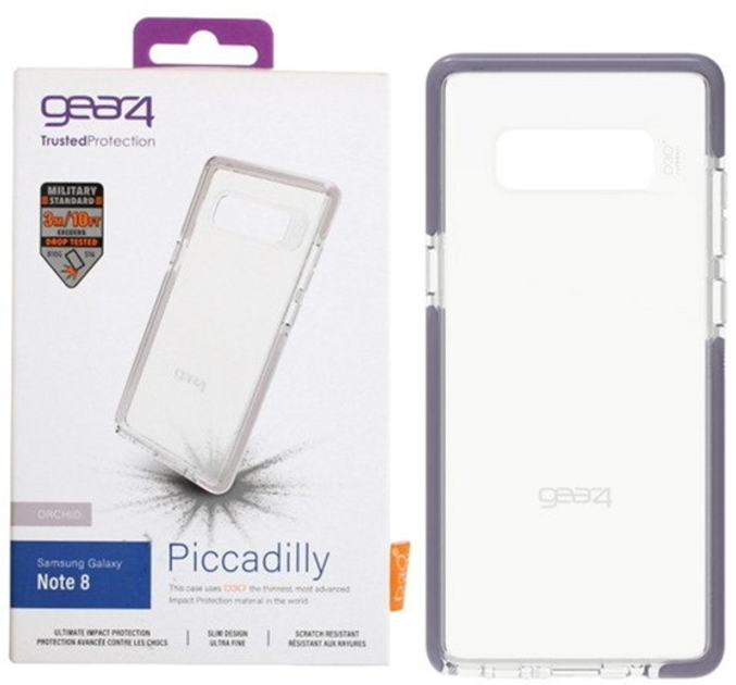 Etui plecki Gear4 D3O Piccadilly do Samsung Galaxy Note 8 Orchid grey (4895200203926) - obraz 1