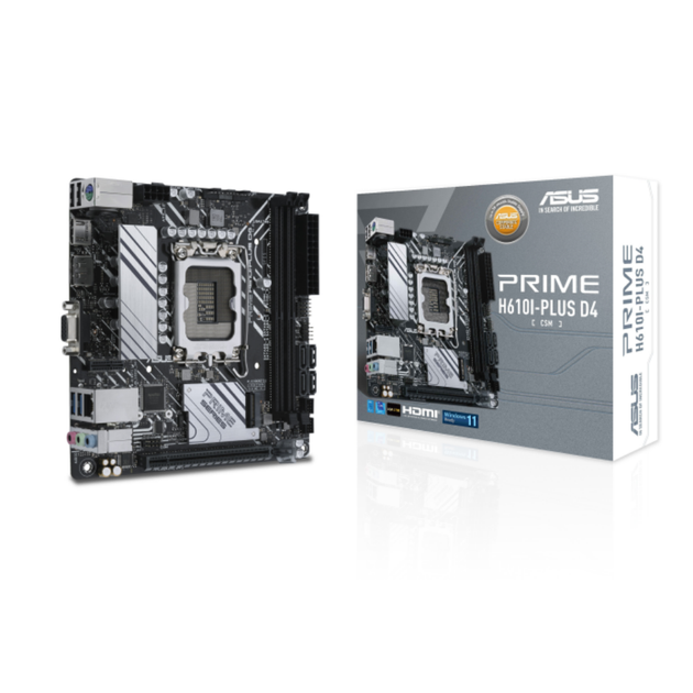 Материнська плата Asus PRIME H610I-PLUS D4-CSM Socket 1700/Intel/MiniITX/1хHDMI/VGA/DisplayPort - зображення 4