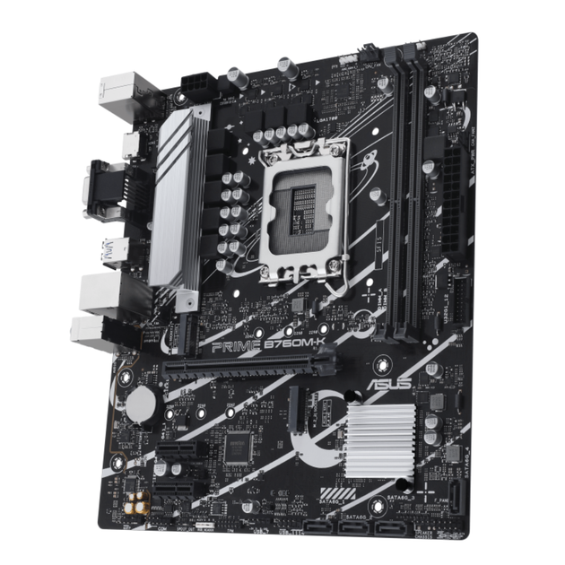 Материнская плата Asus PRIME B760M-K Socket 1700/Intel B760/MicroATX/1хHDMI/VGA - Фото 3 Материнская плата Asus PRIME B760M-K Socket 1700/Intel B760/MicroATX/1хHDMI/VGA - изображение 3