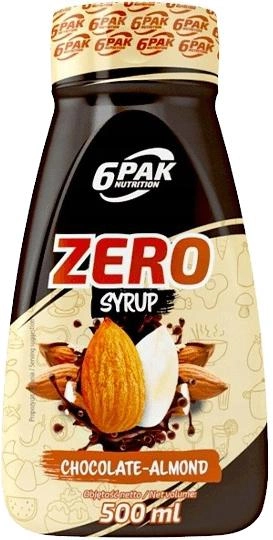 Substytut żywności 6PAK Nutrition Syrup Zero 500 ml Czekoladowo-migdałowy (5902811810296) - obraz 1