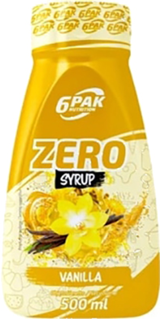 Substytut żywności 6PAK Nutrition Syrup Zero 500 ml Wanilia (5902811810371) - obraz 1