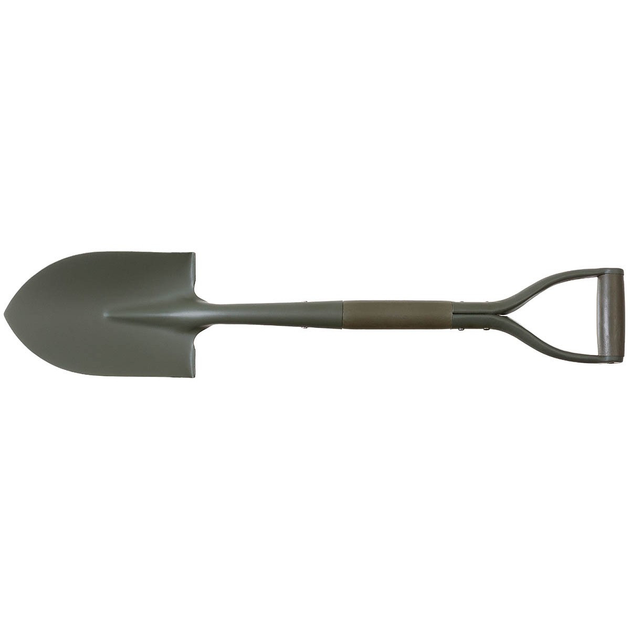 Військова лопата MFH D-подібна ручка, Type II, сталь, дерево Olive - зображення 1