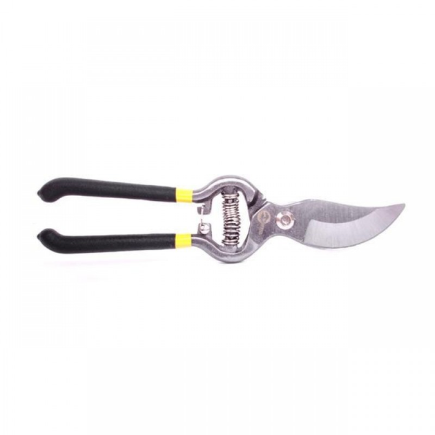 Секатор садовый плоскостной INTERTOOL FT-1004 250 мм ножницы для цветов винограда и веток с фиксатором рукояток и пружинкой 