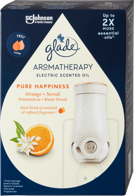 Dyfuzor zapachowy Glade Aromatherapy Electric Diffuser with Refill Pure Happiness Orange + Neroli 20 ml (5000204231984) - obraz 2
