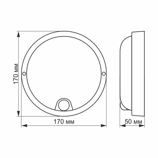 LED світильник з датчиком ІЧ IP54 круглий VIDEX 12W 5000K сенсорний білий VIDEX (26446-000) - Фото 5 LED світильник з датчиком ІЧ IP54 круглий VIDEX 12W 5000K сенсорний білий VIDEX (26446-000) - изображение 5